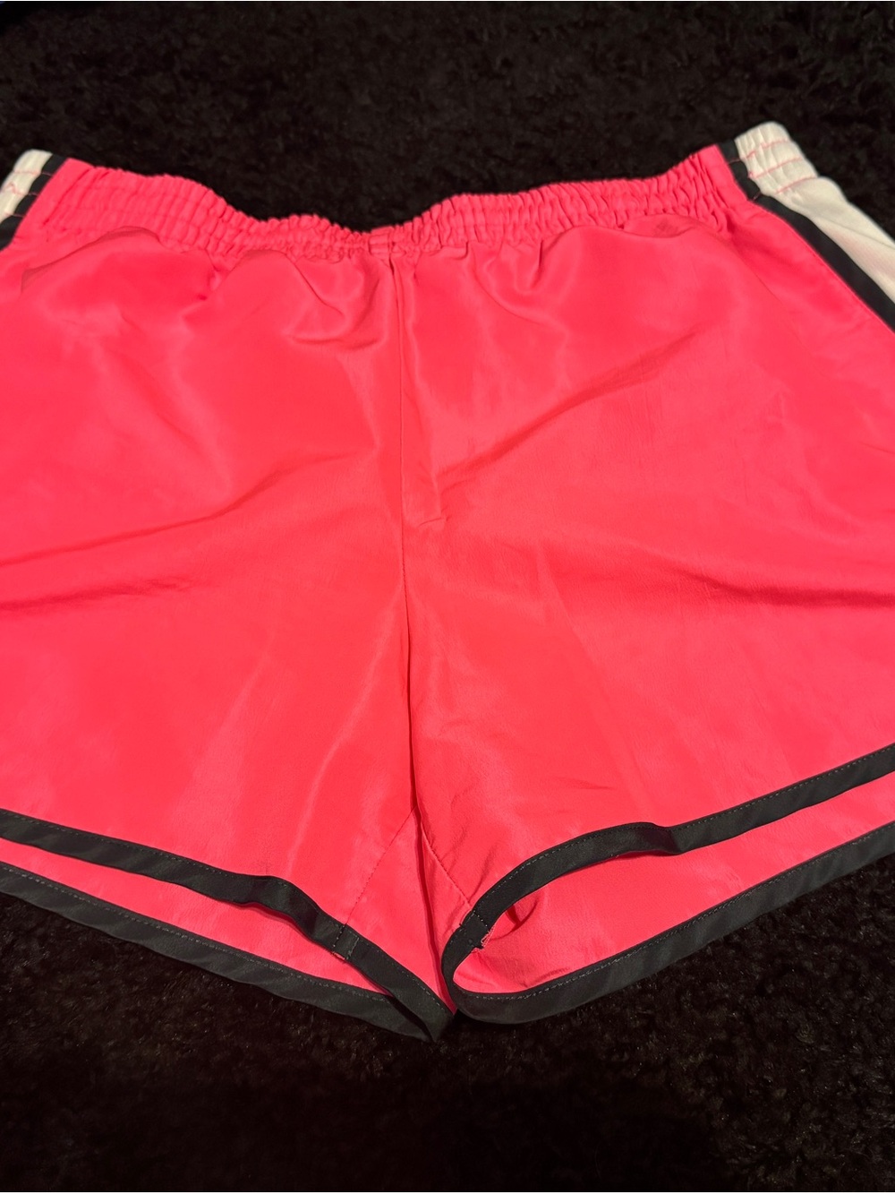 Danskin Neon Pink Athletic Shorts with Black Trim
